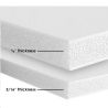 Foam core thickness
