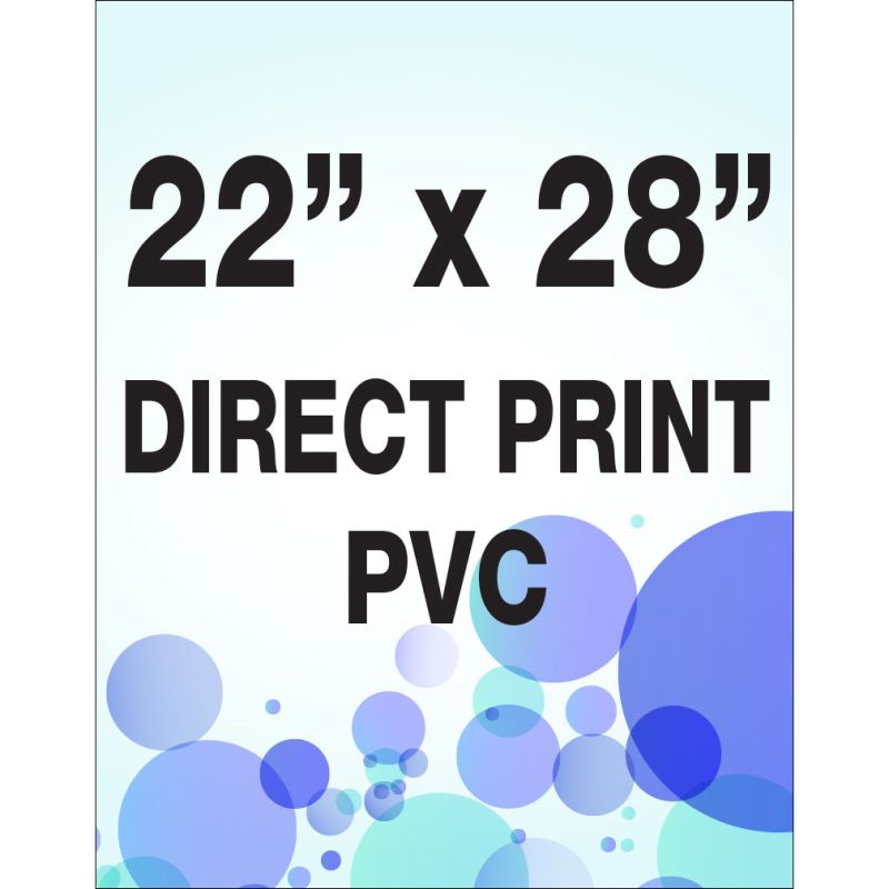 Direct printing on PVC