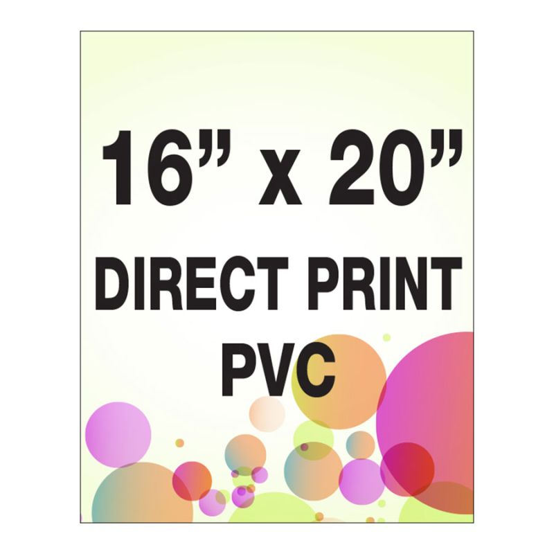 Direct print on PVC