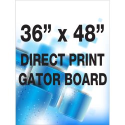 Direct print on gator board