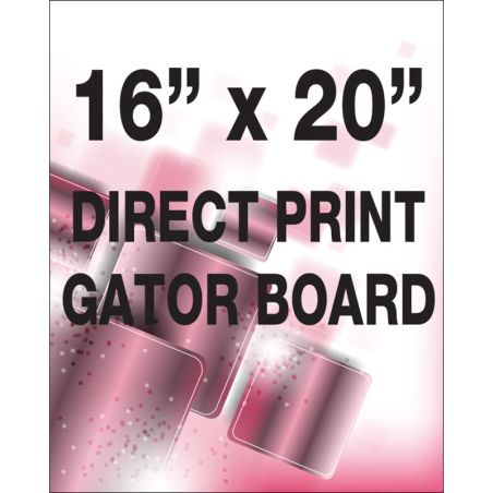 Direct print on gator board
