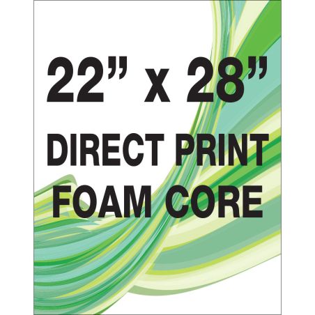 Direct print on foam core