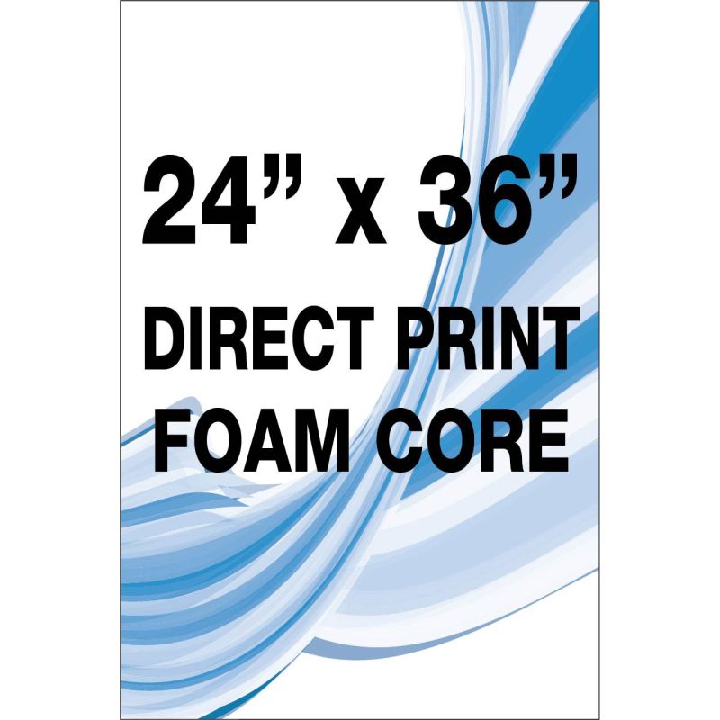 Direct print on foam core
