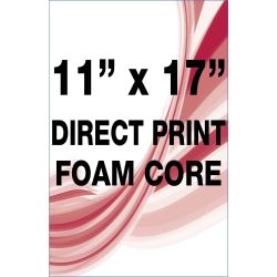 Direct print on foam core