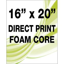 Direct print on foam core