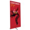 Contender Mega retractable banner stand in silver
