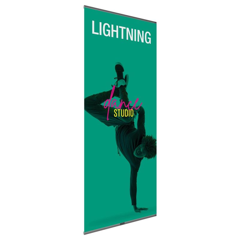 Lightning Spring Back Banner Stand