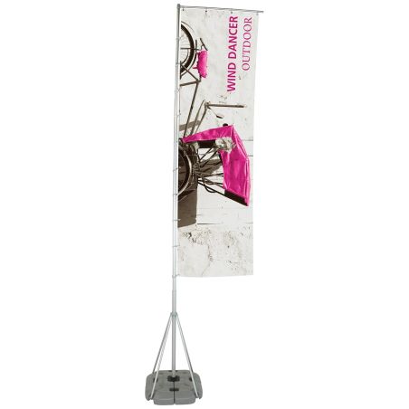 Wind Dancer outdoor flag pole and custom printed flag