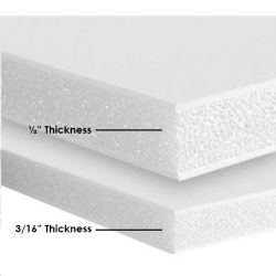 Foam core thickness