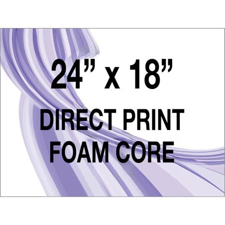 Direct print on foam core