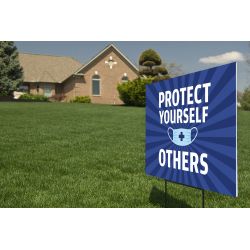 Yard Sign, Protect Yourself Mask 24x18